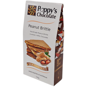 Peanut Brittle coated in Milk Chocolate 100g