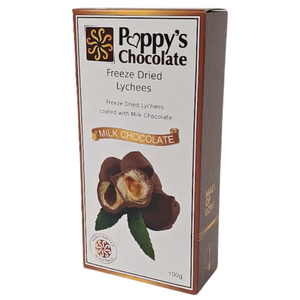 Milk Chocolate Coated Freeze Dried Lychees 100g