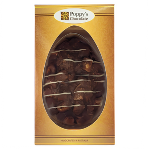 Rocky Road Easter Egg Milk Chocolate Macadamia Cherry