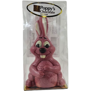 Ruby Chocolate Easter Bunny Holding Egg Small