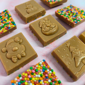 Christmas Sprinkle Squares Caramel Chocolate