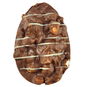 Rocky Road Easter Egg Milk Chocolate Macadamia Cherry