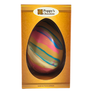 Deluxe Brushed Caramel Chocolate Easter Egg