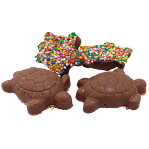 Turtle sprinkles in milk chocolate 4 pack