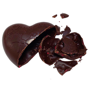 Small Love Heart Raspberry and dark chocolate