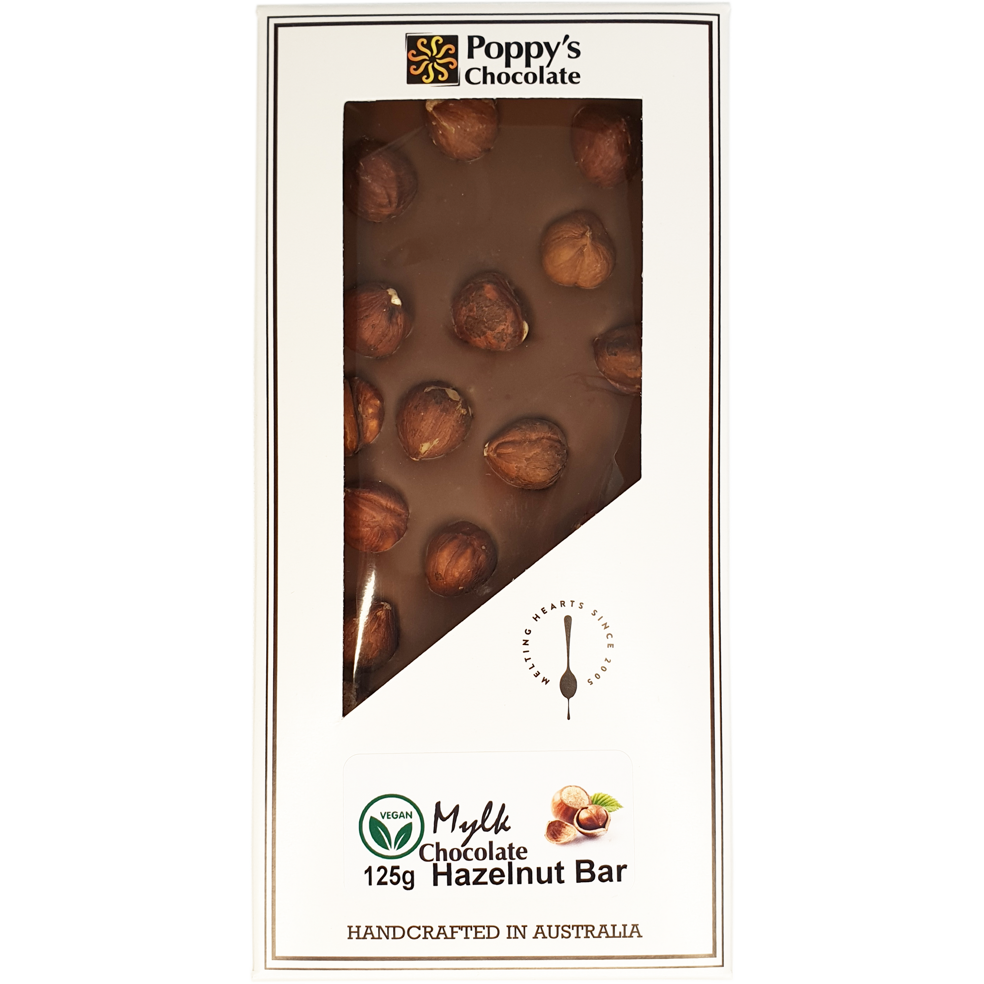 Whole Hazelnut and "Mylk" Chocolate Block 125g - Vegan