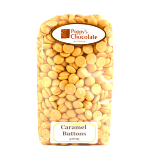 Chocolate Buttons Caramel Couverture chocolate - Gluten Free 500g